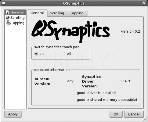 Запускаем программу  QSynaptics