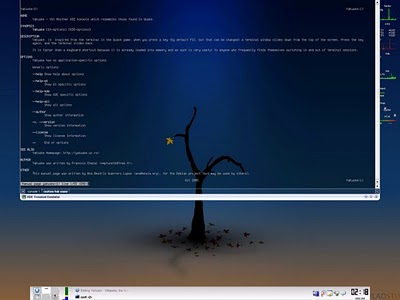 Yakuake - эмулятор терминала в Linux
