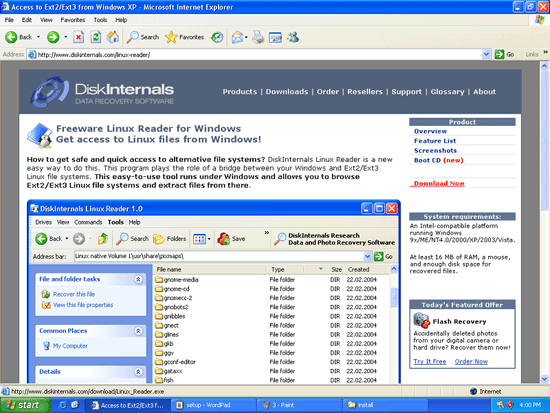 DiskInternals Linux Reader 4.18.0.0 download the new version