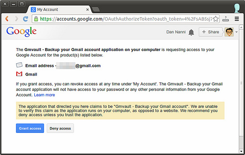 авторизация в аккаунте Gmail