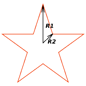 Уроки Inkscape: Схема звезды
