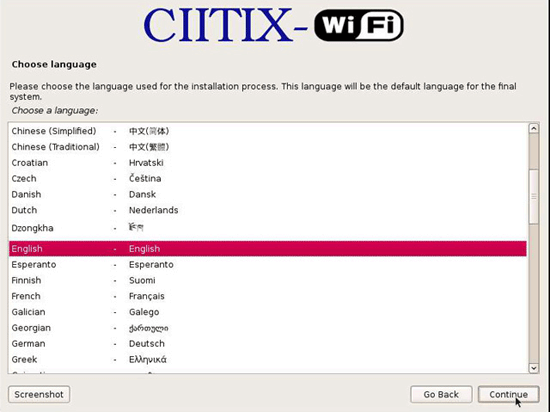 Аутентификация radius для WiFi. Выбор языка