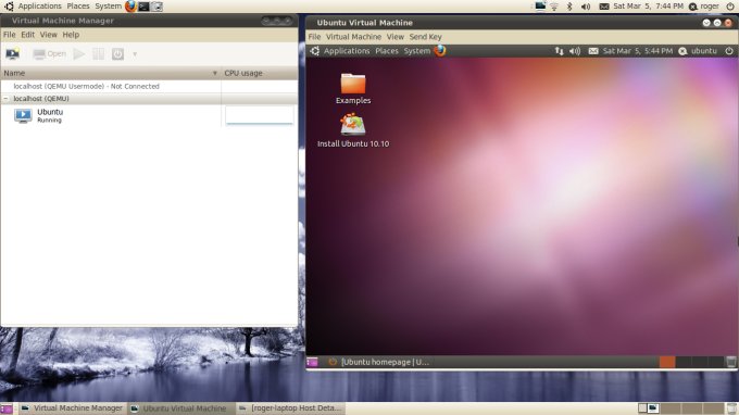 Ubuntu, запущенная под NAT