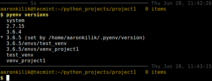 просмотреть все доступные версии Python