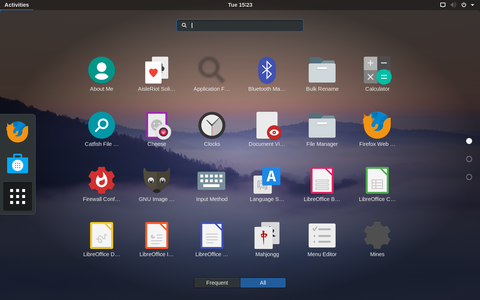 Сессия Ubuntu GNOME