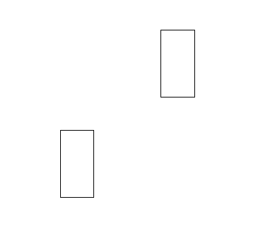 Два прямоугольника, нарисованные с помощью PGF/TikZ