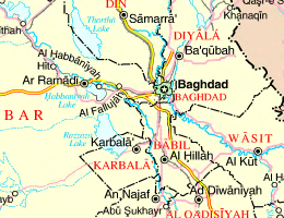 Цветная карта Ирака в DjVuDocument