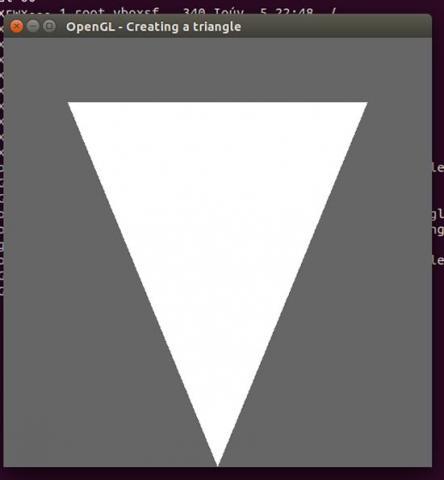Рисование треугольника средствами OpenGL