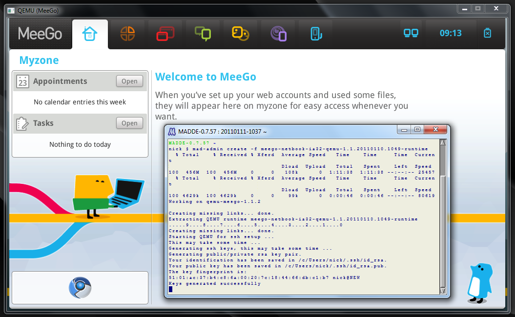 Установка  MeeGo 1.1 SDK для Windows