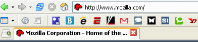 Mozilla Firefox Bookmarks Toolbar