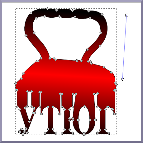 Inkscape: Установка рычага градиента