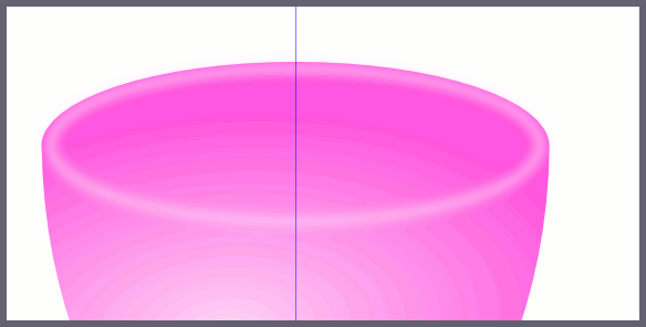 Inkscape: Обводка контура края чашки