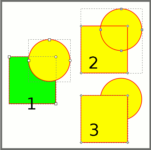 Inkscape: команды Объединить и Разбить