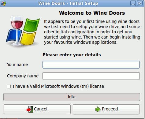 Wine-Doors - установка Windows программ на Linux, рис.1