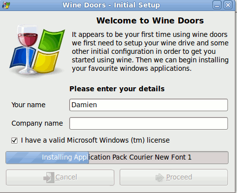 Wine-Doors - установка Windows программ на Linux, рис.2