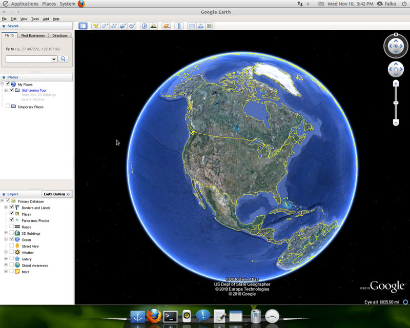 Google Earth, снимок 2