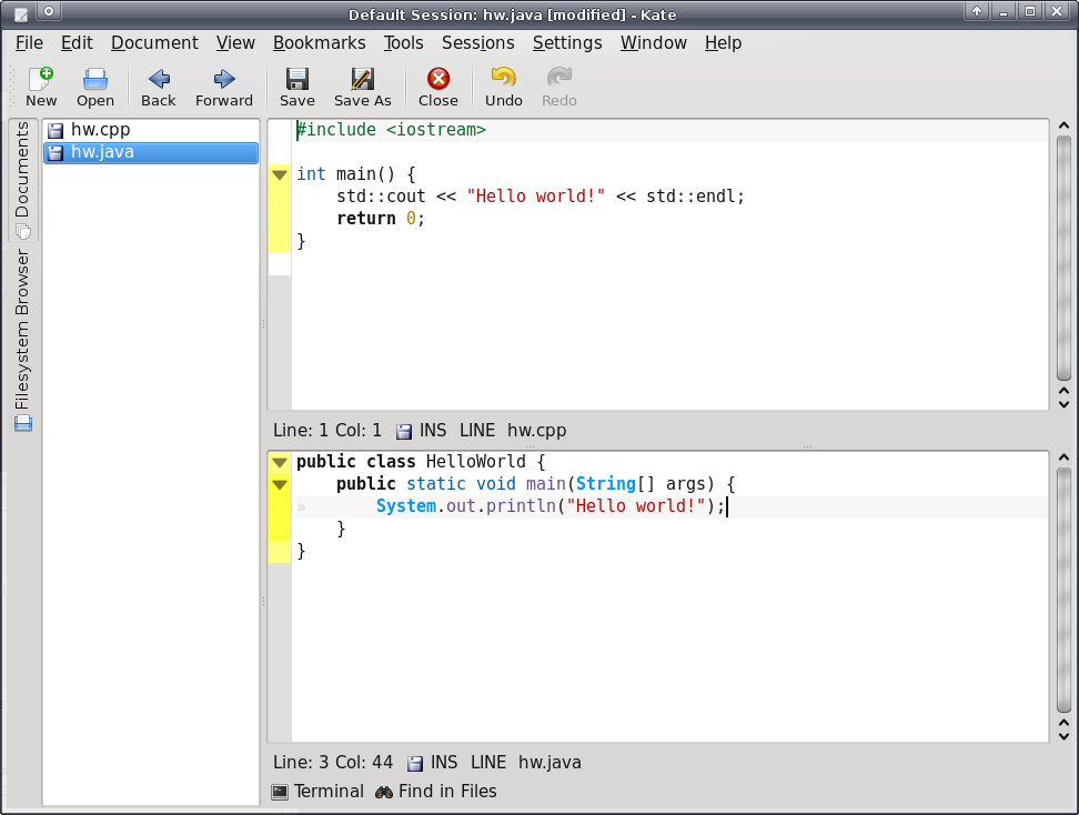 Java terminal. WPLSOFT как разделить окно.