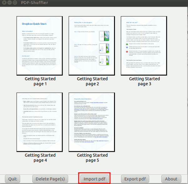 загрузка документа в PDF-Shuffler