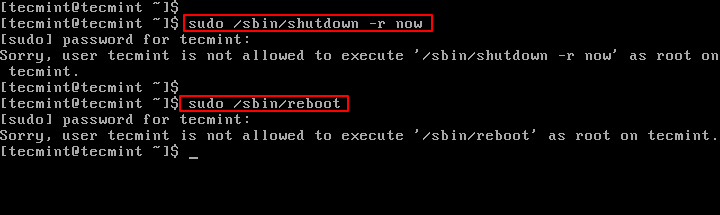 Отключение команд Shutdown и Reboot