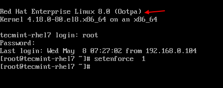 Установка SELinux в режим Enforcing в RHEL 8