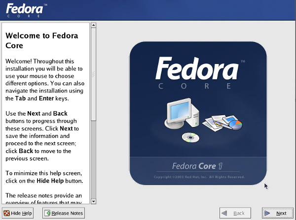 Установка Fedora 1